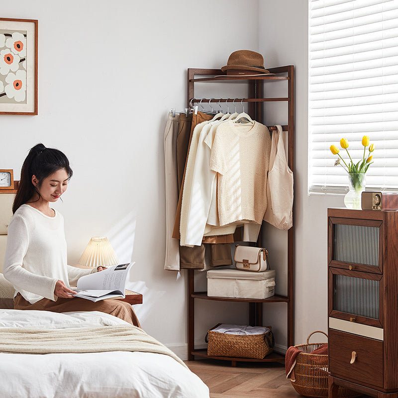 Donovan Rubberwood Coat Rack with Shelf, 3 Sizes – view 16