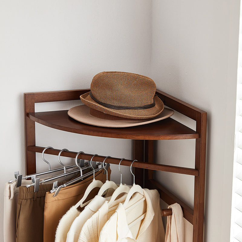 Donovan Rubberwood Coat Rack with Shelf, 3 Sizes – view 18