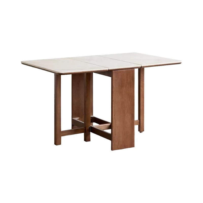 Xavier oak and ceramic extendable dining table in walnut colour – 130cm, view 12