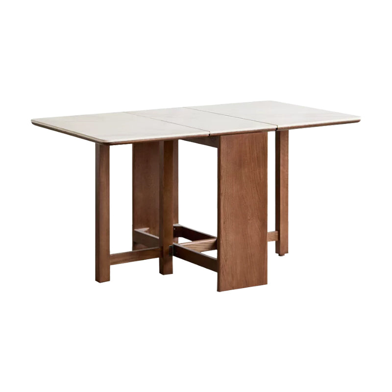 Xavier oak and ceramic extendable dining table in walnut colour – 150cm, view 14