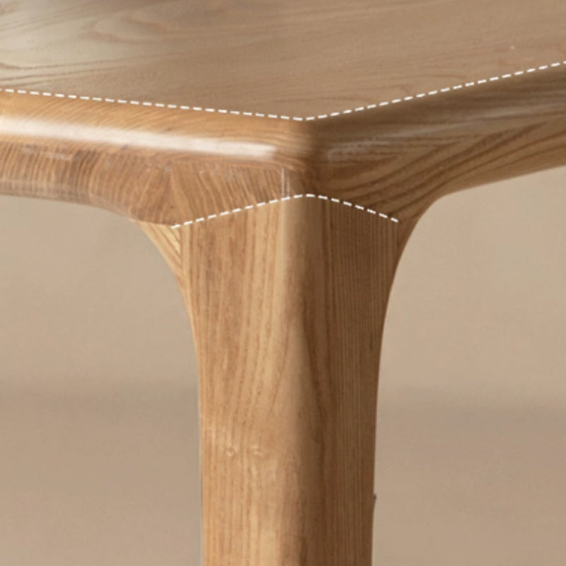 Xiomara solid ash timber dining table – view 10