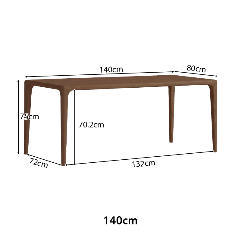 Xiomara solid ash timber dining table – view 18