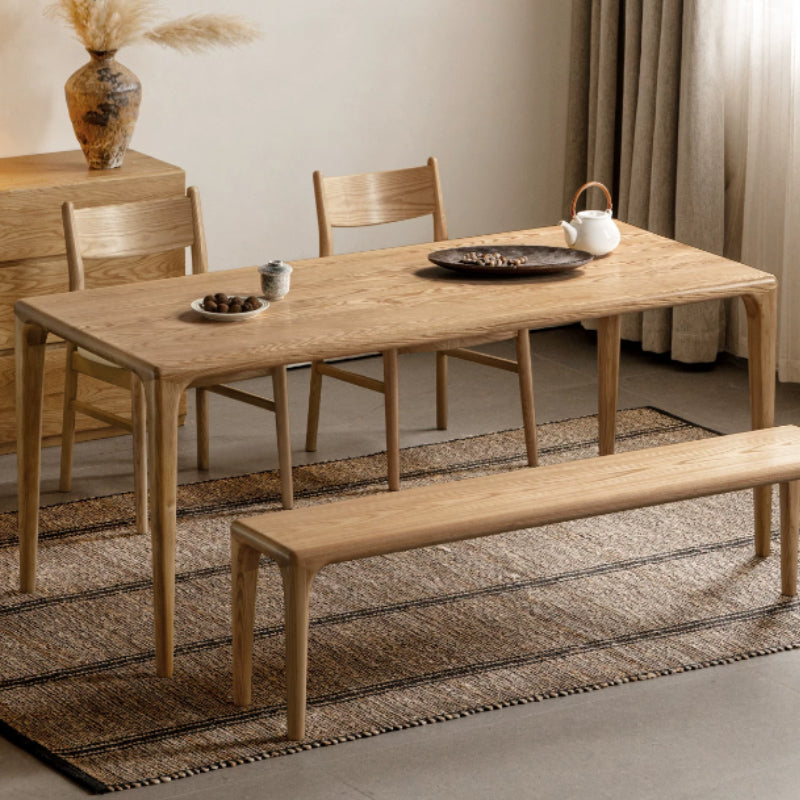 Xiomara solid ash timber dining table – view 2