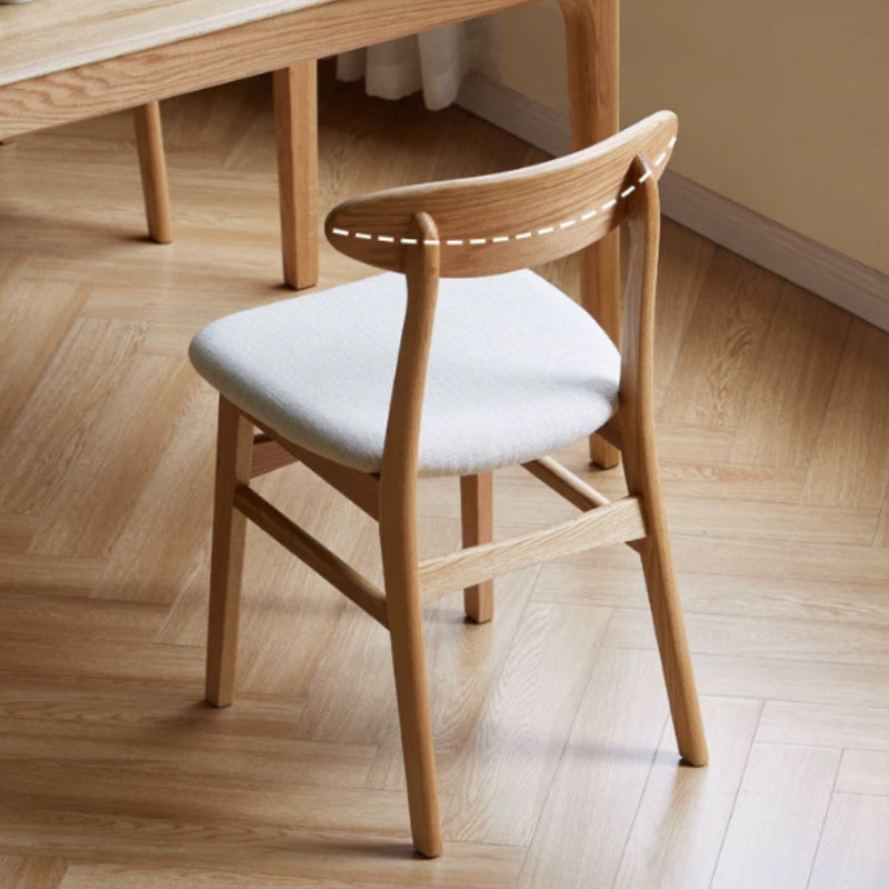 Yasmine Wooden Dining Chair in Rubberwood or Solid Oak – view 18