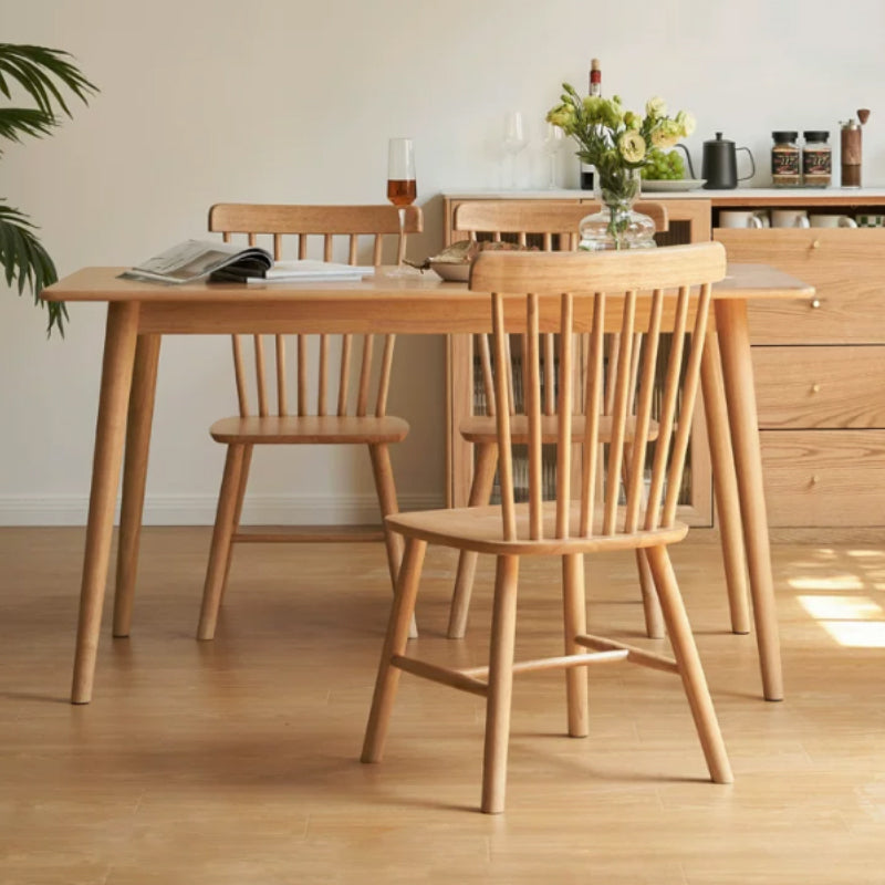 Yasmine Wooden Dining Chair in Rubberwood or Solid Oak – view 5