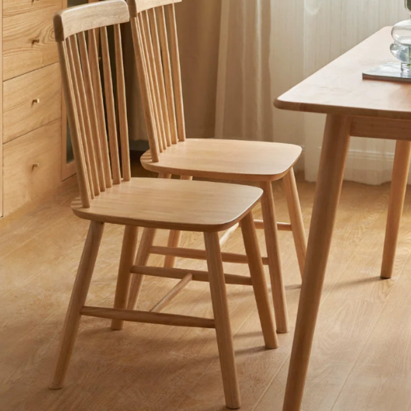 Yasmine Wooden Dining Chair in Rubberwood or Solid Oak – view 6