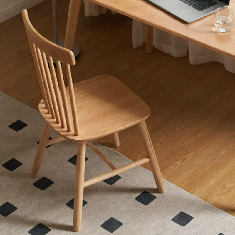 Yasmine Wooden Dining Chair in Rubberwood or Solid Oak – view 7